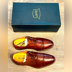 Florsheim Genuine Leather Shoes US 10.5W (Cognac Brown) LIKE NEW